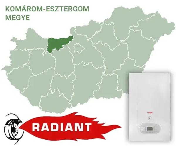 radiant szervizek Komárom-Esztergom megyében